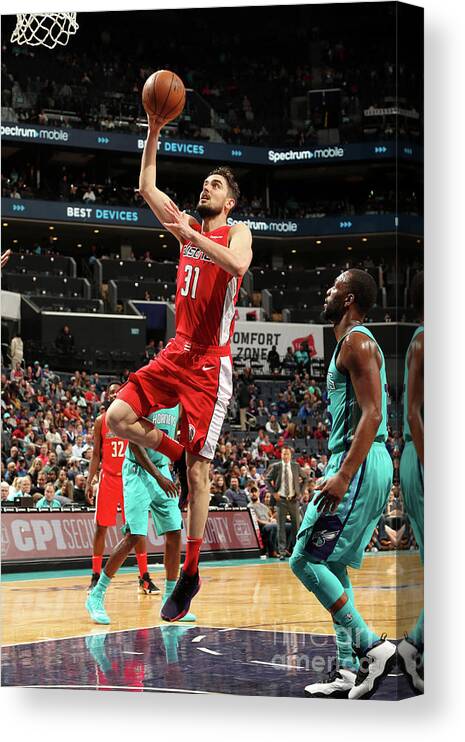 Nba Pro Basketball Canvas Print featuring the photograph Washington Wizards V Charlotte Hornets by Kent Smith
