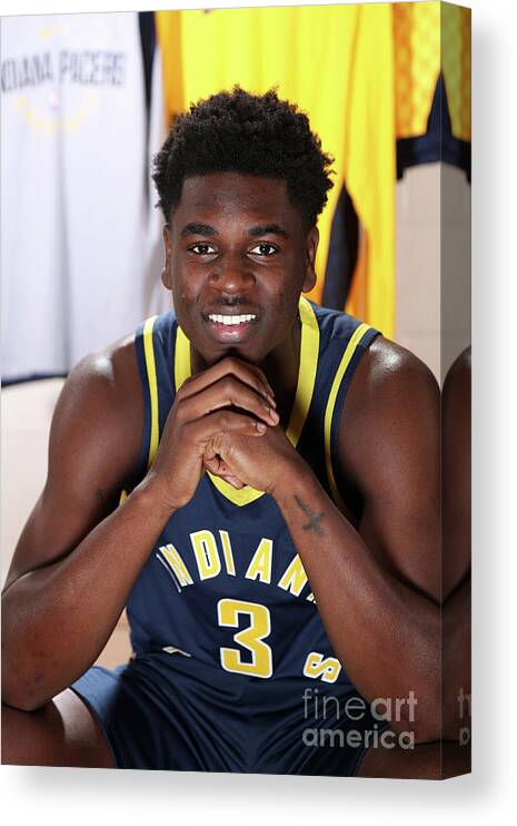 Aaron Holiday Canvas Print featuring the photograph 2018 Nba Rookie Photo Shoot by Nathaniel S. Butler