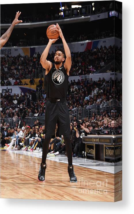 Nba Pro Basketball Canvas Print featuring the photograph 2018 Nba All-star Game by Andrew D. Bernstein