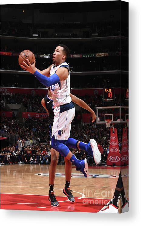 Nba Pro Basketball Canvas Print featuring the photograph Dallas Mavericks V La Clippers by Adam Pantozzi