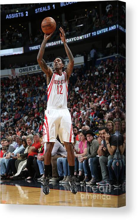 Louis Williams Canvas Print featuring the photograph Houston Rockets V New Orleans Pelicans by Layne Murdoch
