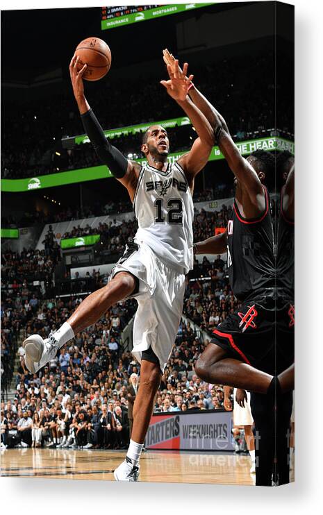 Playoffs Canvas Print featuring the photograph Houston Rockets V San Antonio Spurs - by Jesse D. Garrabrant