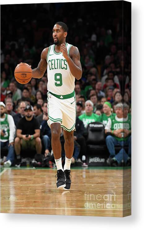 Nba Pro Basketball Canvas Print featuring the photograph Charlotte Hornets V Boston Celtics by Brian Babineau