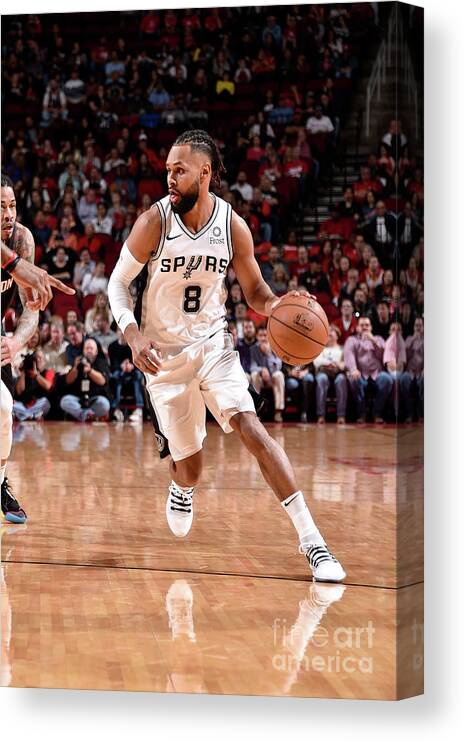 Patty Mills Canvas Print featuring the photograph San Antonio Spurs V Houston Rockets #7 by Bill Baptist