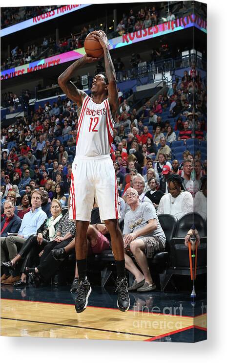Louis Williams Canvas Print featuring the photograph Houston Rockets V New Orleans Pelicans #8 by Layne Murdoch