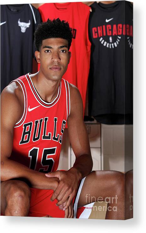 Chandler Hutchison Canvas Print featuring the photograph 2018 Nba Rookie Photo Shoot by Nathaniel S. Butler