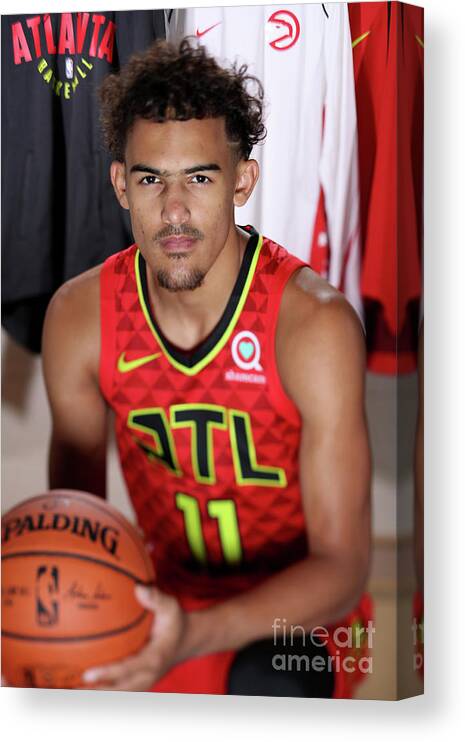 Trae Young Canvas Print featuring the photograph 2018 Nba Rookie Photo Shoot by Nathaniel S. Butler