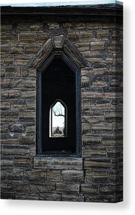 Church Canvas Print featuring the photograph Abandoned Church #3 by Ron Weathers