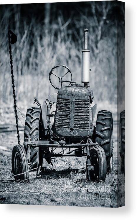 Vermont Canvas Print featuring the photograph Abandoned Old Farm Tractor by Edward Fielding