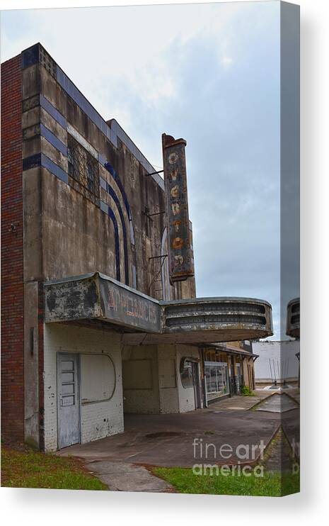 Overton Canvas Print featuring the photograph Abandoned Overton Theater by Catherine Sherman