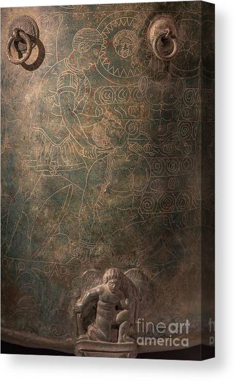 Hero Canvas Print featuring the photograph Achilles Sacrifices Trojan Prisoners by David Parker/science Photo Library