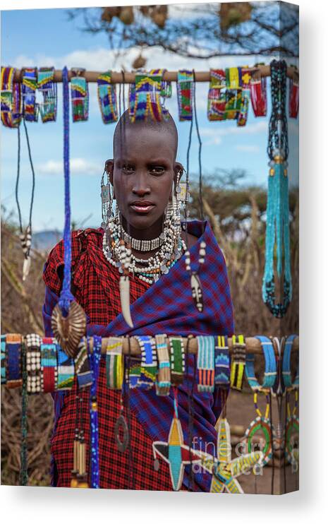 Kenya Canvas Print featuring the photograph African Women by Ugurhan