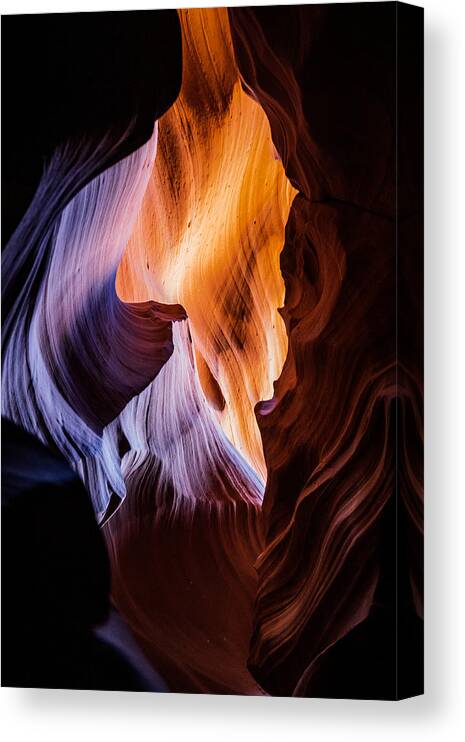 Canyon Canvas Print featuring the photograph Antelope Canyon by Vlad Chetan