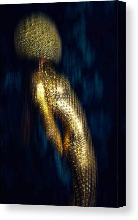 Gold Canvas Print featuring the photograph Anti-gravity by Ruslan Bolgov (axe)