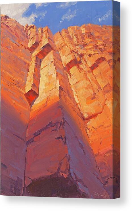 Towering Wall Canvas Print featuring the painting Aspirations by Cody DeLong