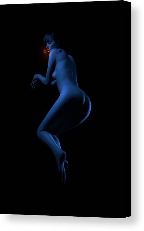 Naked Canvas Print featuring the photograph Avatar by Ina Muse