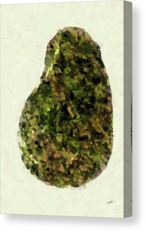 Impressionist Canvas Print featuring the painting Avocado - DWP1645892 by Dean Wittle