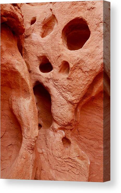 Altl Rock Canvas Print featuring the photograph Aztec Sandstone by Maria Jansson