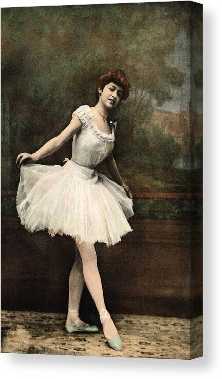 Ballet Dancer Canvas Print featuring the photograph Ballerina by Brand X Pictures