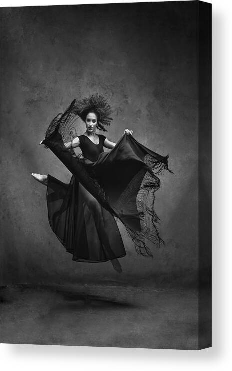 Ballet Canvas Print featuring the photograph Ballet Jump by Joan Gil Raga
