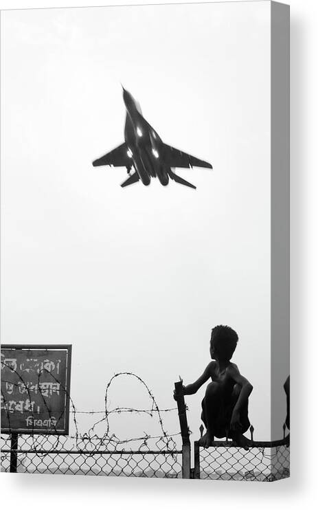 Mig-29 Canvas Print featuring the photograph Be A Dreamer by Moin Ally