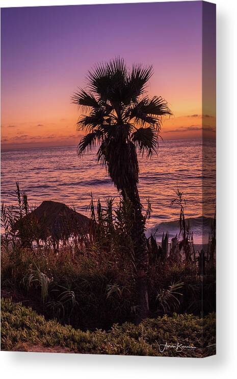 Beach Canvas Print featuring the photograph Beach Last Light by Aaron Burrows