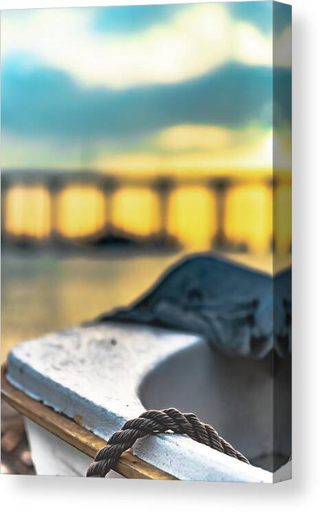 Boat Canvas Print featuring the photograph Beach Parking by Local Snaps Photography