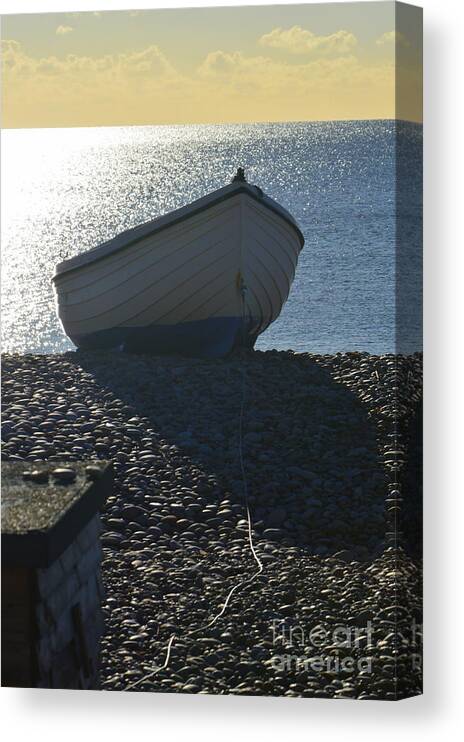 Boat Canvas Print featuring the photograph Beached by Andy Thompson