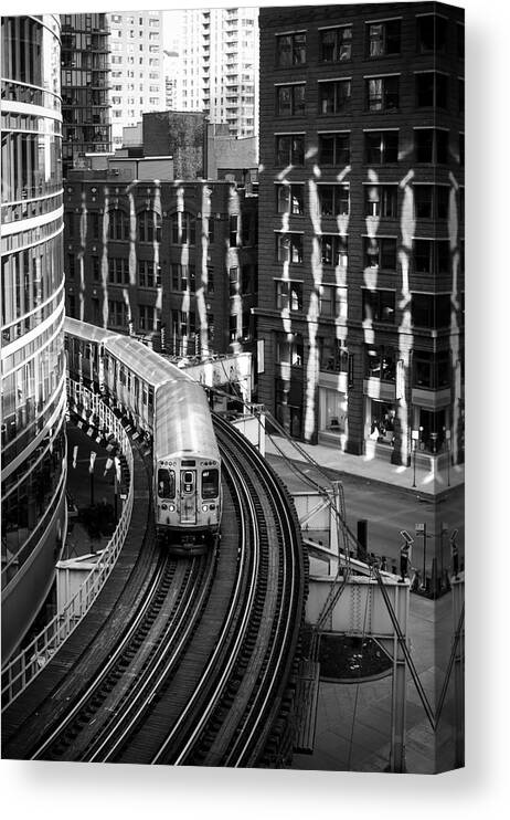 Train Canvas Print featuring the photograph Bend by Soeren Pap-tolstrup