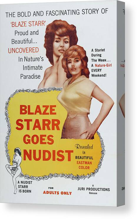 Blaze Star Goes Nudist Canvas Print / Canvas Art by Unknown - Fine Art  America