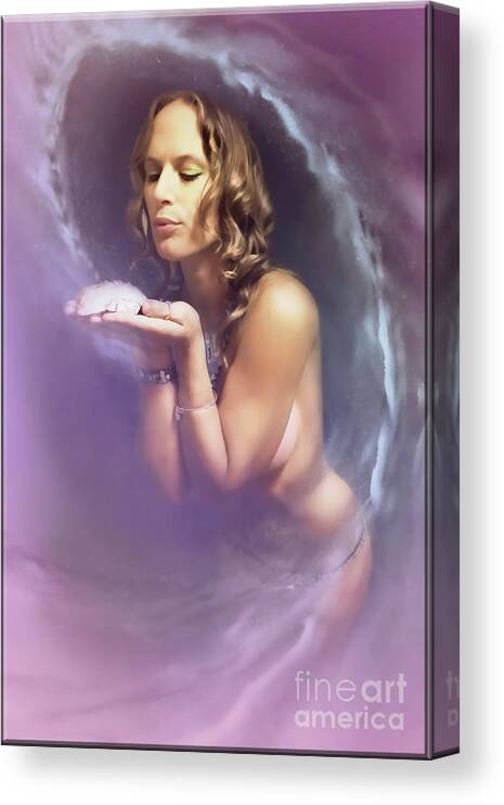 Dark Canvas Print featuring the digital art Breath Of Life by Recreating Creation