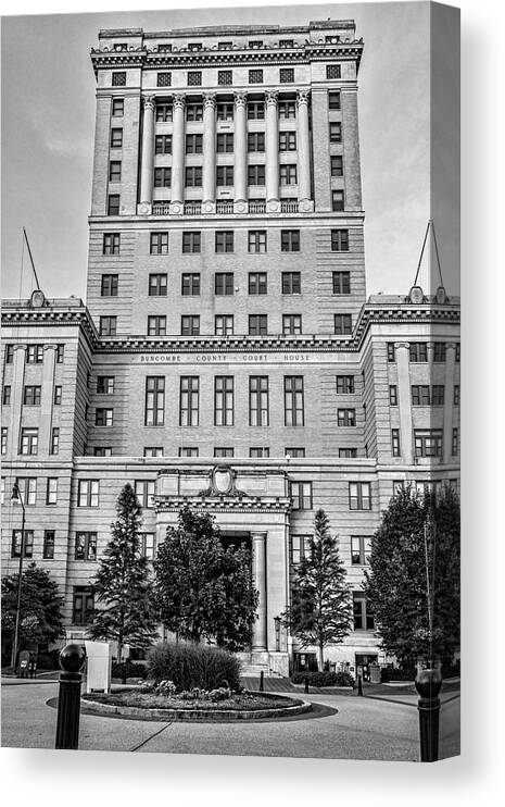 Buncombe County Courthouse Canvas Print featuring the photograph Buncombe County Courthouse by Sharon Popek