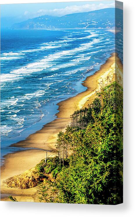 Beachside Canvas Print featuring the photograph Cape Lookout Oregon 0636 by Amyn Nasser Photographer