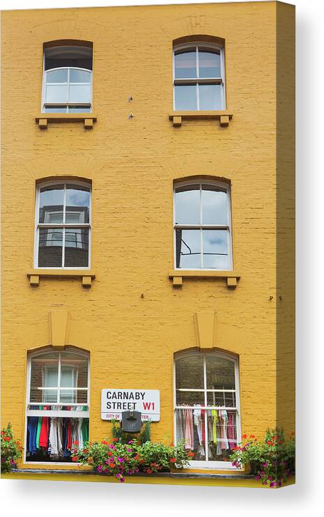 Blurred Motion Canvas Print featuring the photograph Carnaby Street In London by Richard Boll