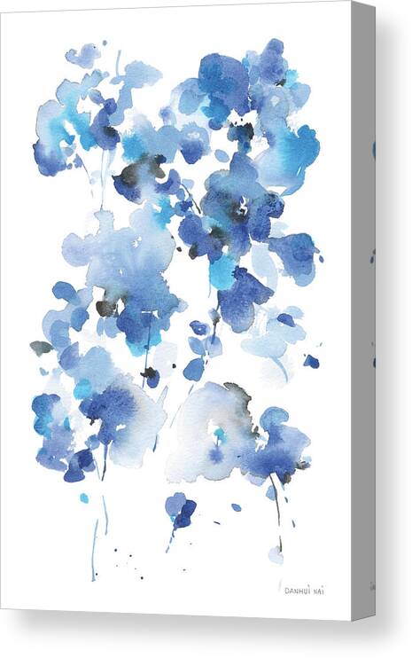 Abstract Canvas Print featuring the painting Cascading Petals I by Danhui Nai