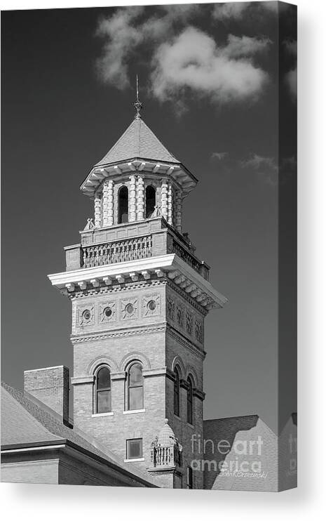 Central Methodist University Canvas Print featuring the photograph Central Methodist University T. Berry Smith Hall by University Icons