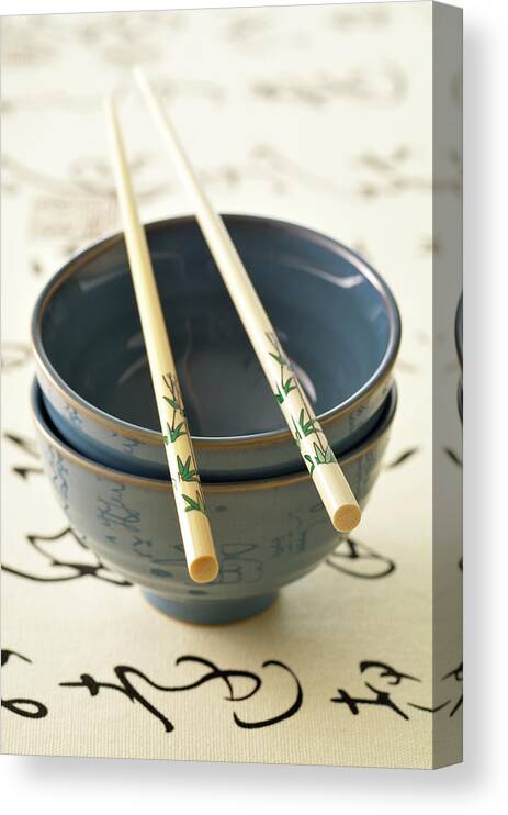 Chinese Culture Canvas Print featuring the photograph Chinese Utensils by Riou