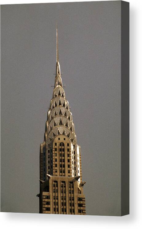 Outdoors Canvas Print featuring the photograph Chrysler Building, New York by John Foxx