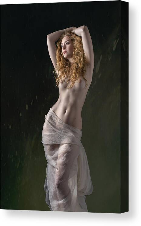 Classic Canvas Print featuring the photograph Classical Goddess by Jan Slotboom