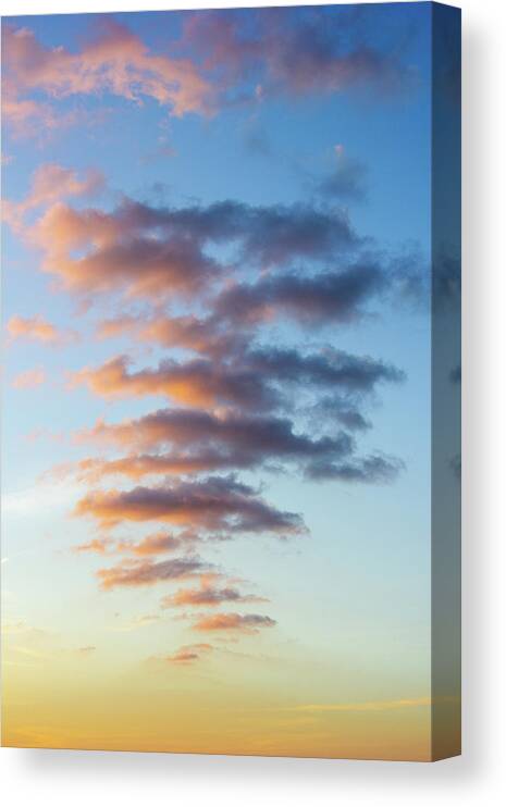 Houston Downtown Clouds Skyline Canvas Print featuring the photograph Clouds 2 by Rocco Silvestri