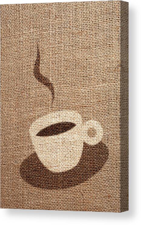 Fiber Canvas Print featuring the photograph Coffee Cup by Malerapaso