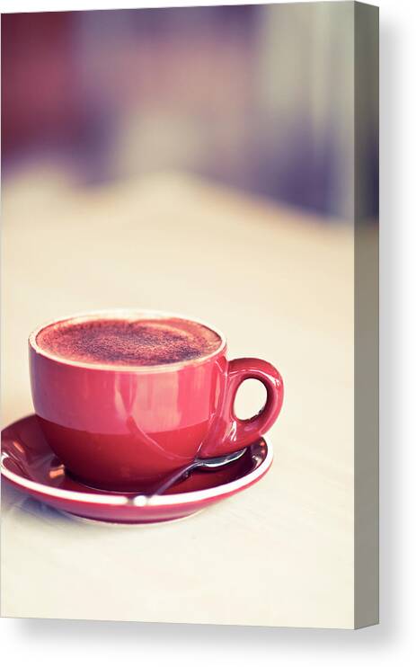 Spoon Canvas Print featuring the photograph Coffee by Karen Anderson Photography