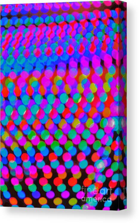 Colors Canvas Print featuring the photograph Colored Lights by Merle Grenz