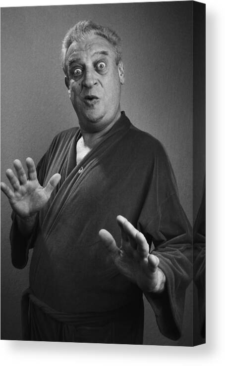 Event Canvas Print featuring the photograph Comedian Rodney Dangerfield Portrait by George Rose