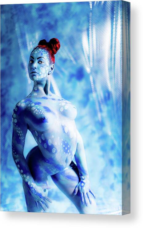 Bodypaint Canvas Print featuring the painting Contortionist 4 by Matt Deifer