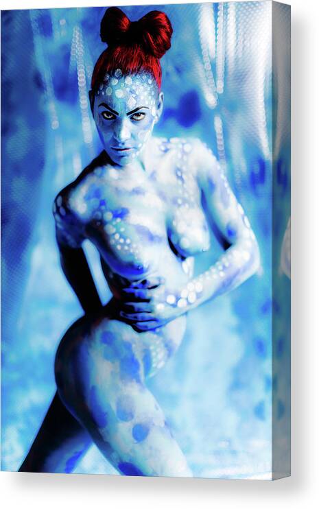 Bodypaint Canvas Print featuring the painting Contortionist 5 by Matt Deifer