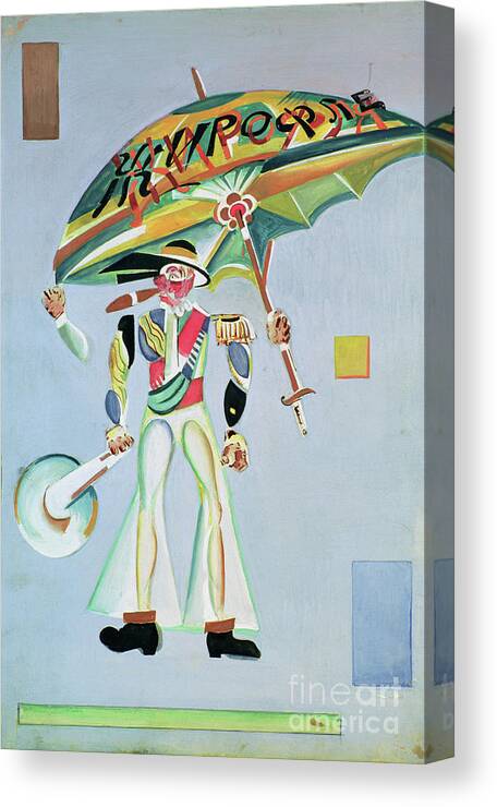 Cigar Canvas Print featuring the painting Costume Design For The Operetta 'girofle-giroflia By Alexandre Charles Lecocq, 1922 by Georgi Bogdanovich Yakulov