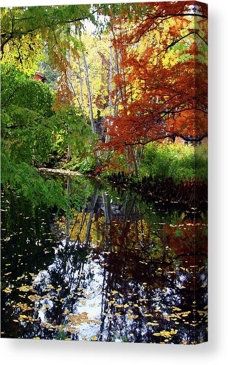 Creek Canvas Print featuring the photograph Creek in Missouri by John Lautermilch