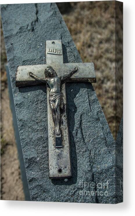 Crucifix Canvas Print featuring the photograph Crucifix by Tony Baca