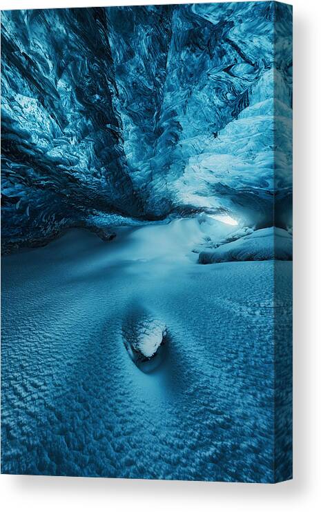 Ice Canvas Print featuring the photograph Crystal Cave I by Juan Pablo Demiguel
